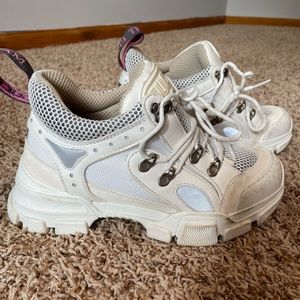 Gucci Flashtek white shoes/sneakers